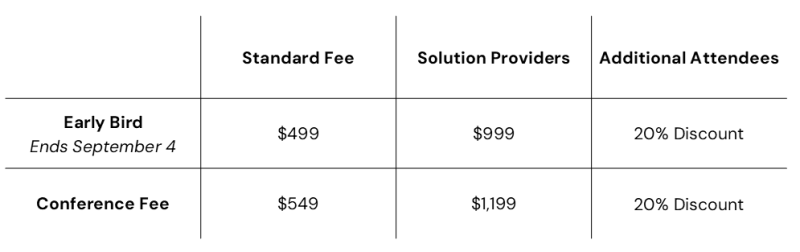 Early Bird Offer